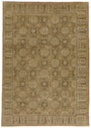 7x10 Blue and Beige Turkish Oushak Rug