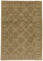 7x10 Blue and Beige Turkish Oushak Rug