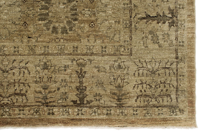 7x10 Blue and Beige Turkish Oushak Rug