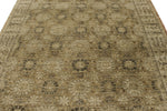 7x10 Blue and Beige Turkish Oushak Rug