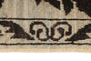 6x9 Brown and Ivory Anatolian Tribal Rug