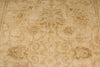 6x9 Ivory and Gold Turkish Oushak Rug