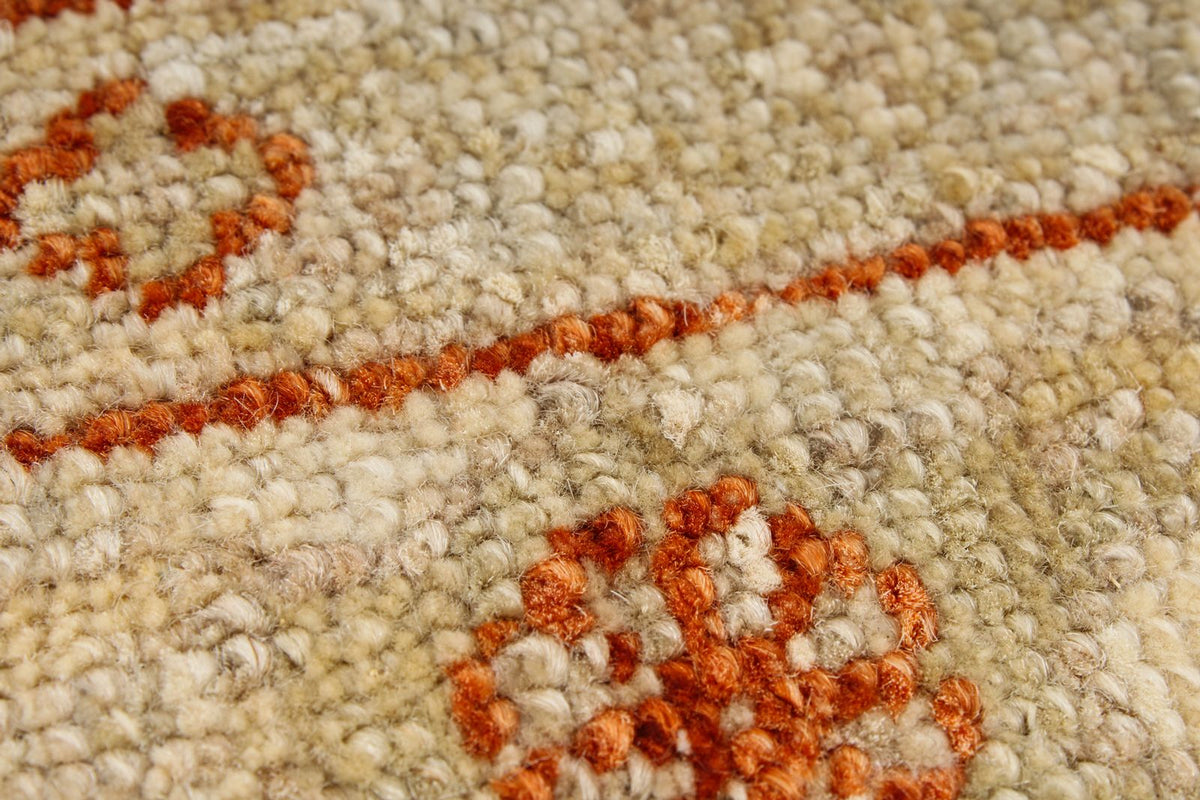 7x10 Brown and Camel Turkish Oushak Rug