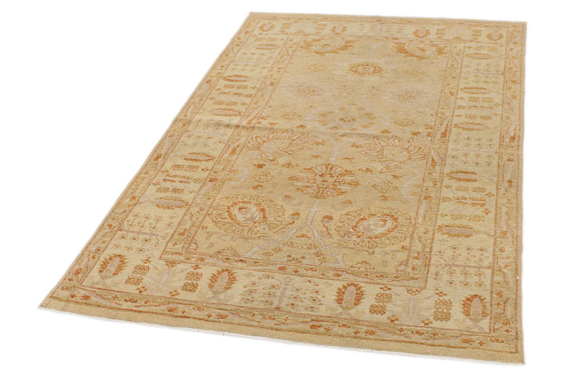 4x6 Beige and Ivory Persian Rug