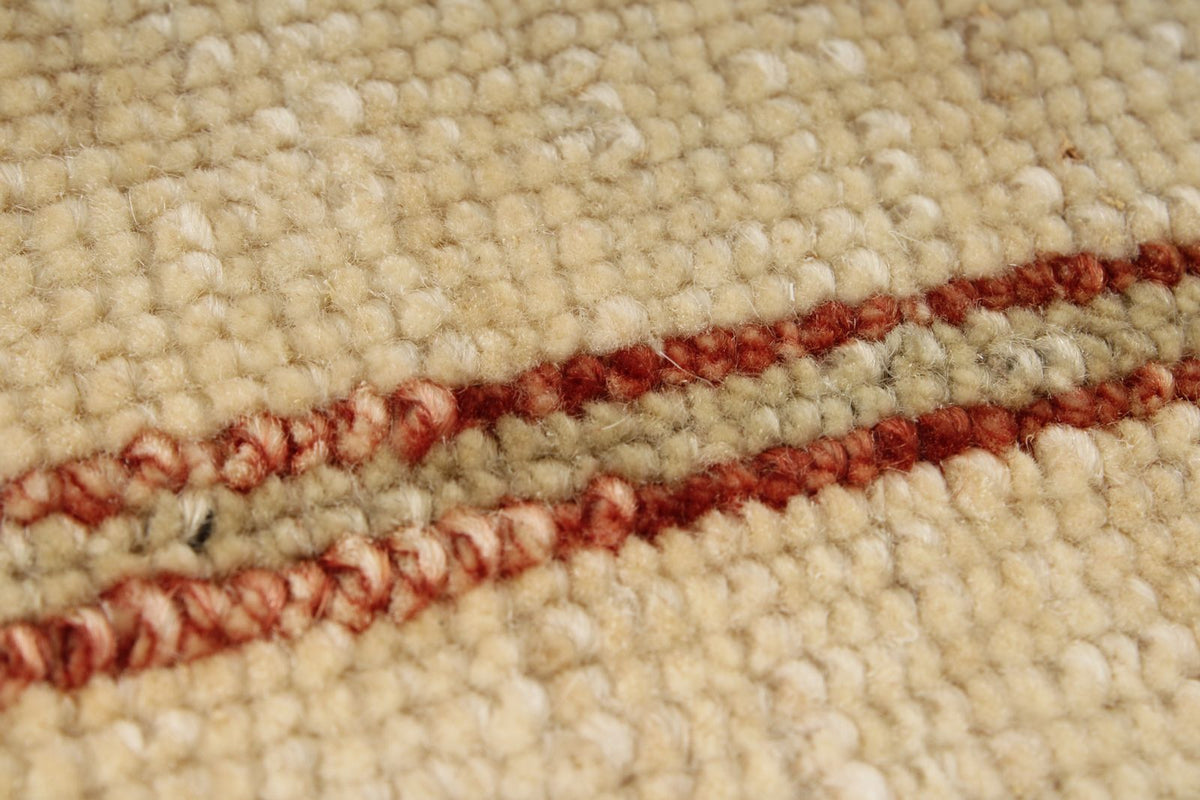 7x10 Beige and Red Modern Contemporary Rug