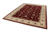 7x10 Red and Ivory Turkish Traditional Rug