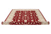 7x10 Red and Ivory Turkish Traditional Rug