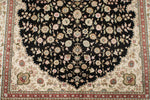 4x6 Black and Ivory Turkish Antep Rug