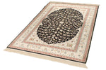 4x6 Black and Ivory Turkish Antep Rug