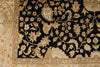 8x14 Black and Beige Turkish Traditional Rug