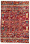 7x10 Multicolor Turkish Tribal Rug