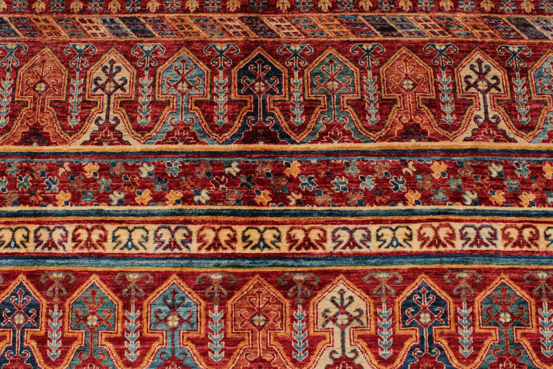 7x10 Multicolor Turkish Tribal Rug