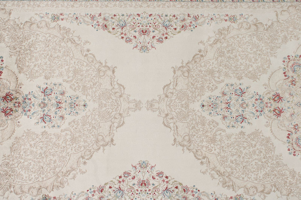 3x10 Ivory and Beige Turkish Antep Runner