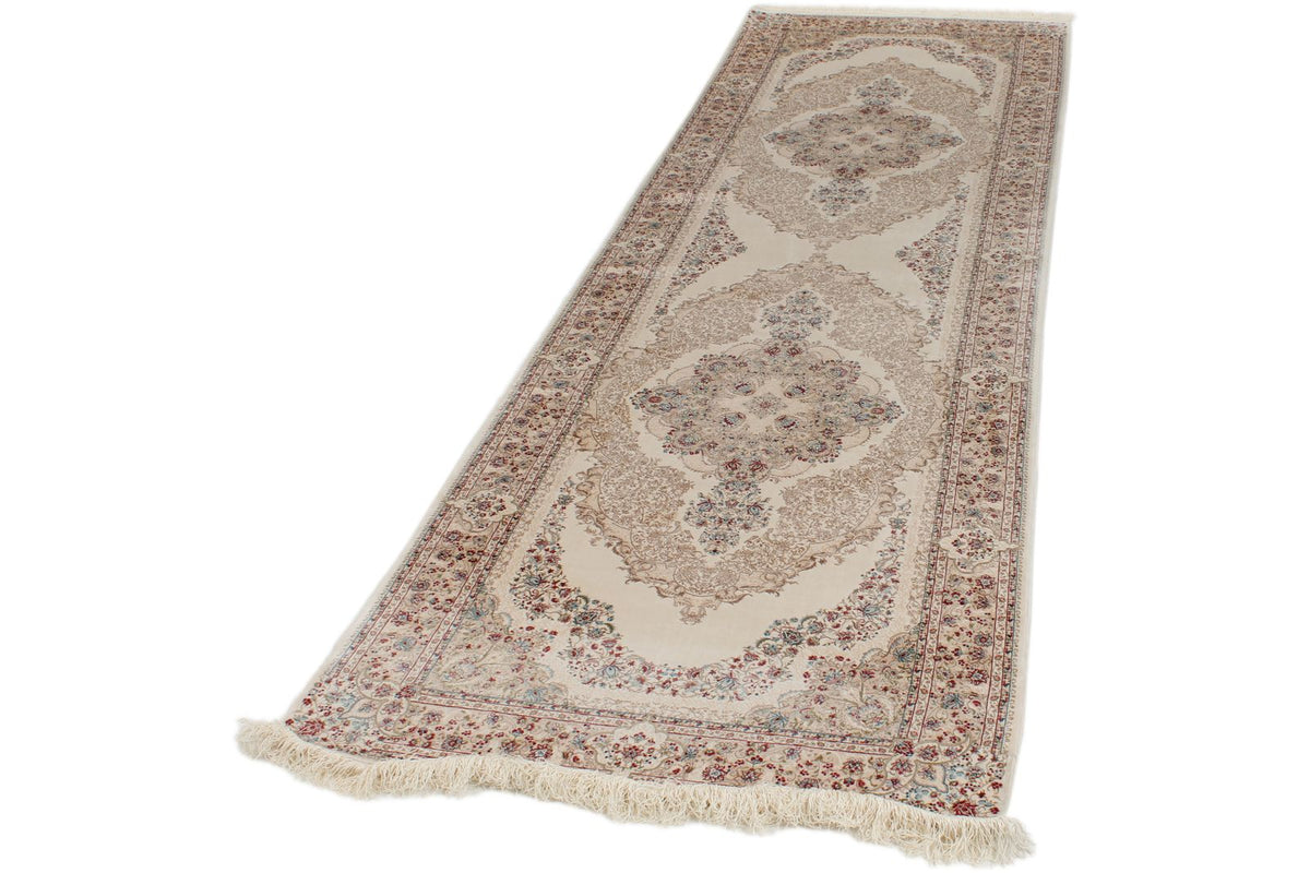 3x10 Ivory and Beige Turkish Antep Runner