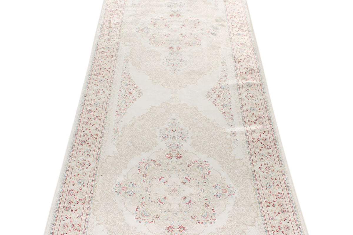 3x10 Ivory and Beige Turkish Antep Runner