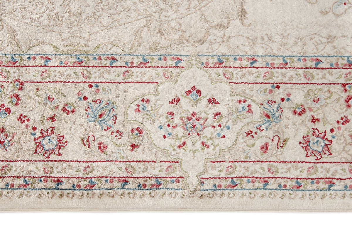 3x10 Ivory and Beige Turkish Antep Runner