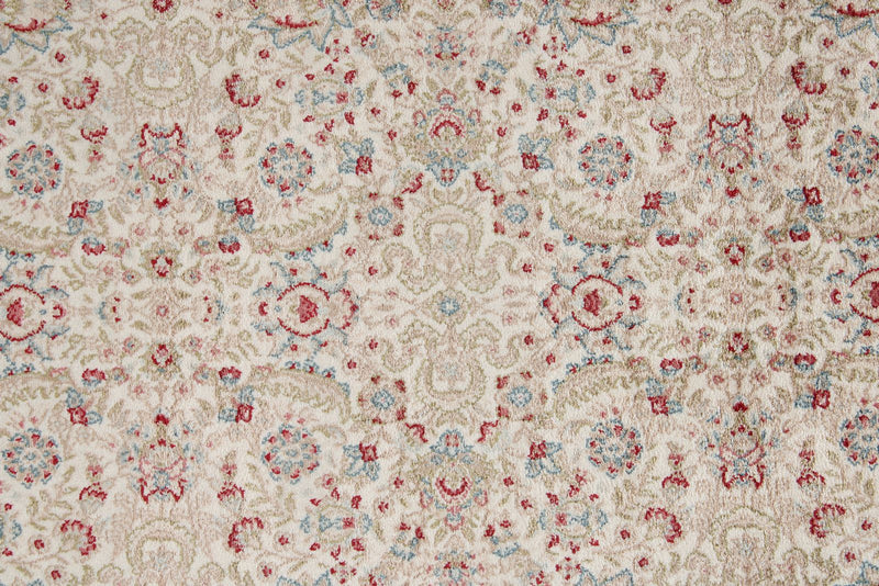 3x7 Ivory and Red Turkish Antep Runner