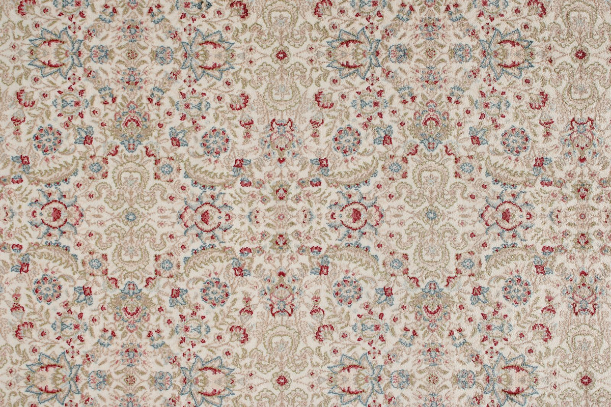 3x7 Ivory and Red Turkish Antep Runner