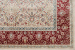 3x7 Ivory and Red Turkish Antep Runner