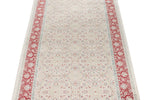 3x7 Ivory and Red Turkish Antep Runner