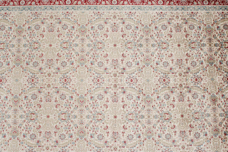 3x7 Ivory and Red Turkish Antep Runner