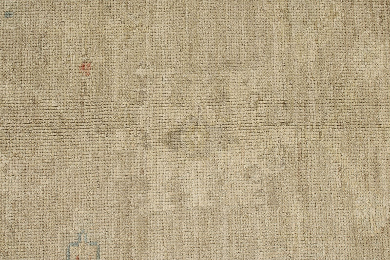 9x12 Beige and Ivory Turkish Oushak Rug