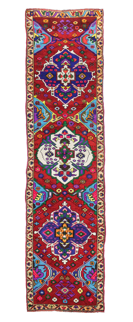 3x12 Multicolor Turkish Tribal Runner
