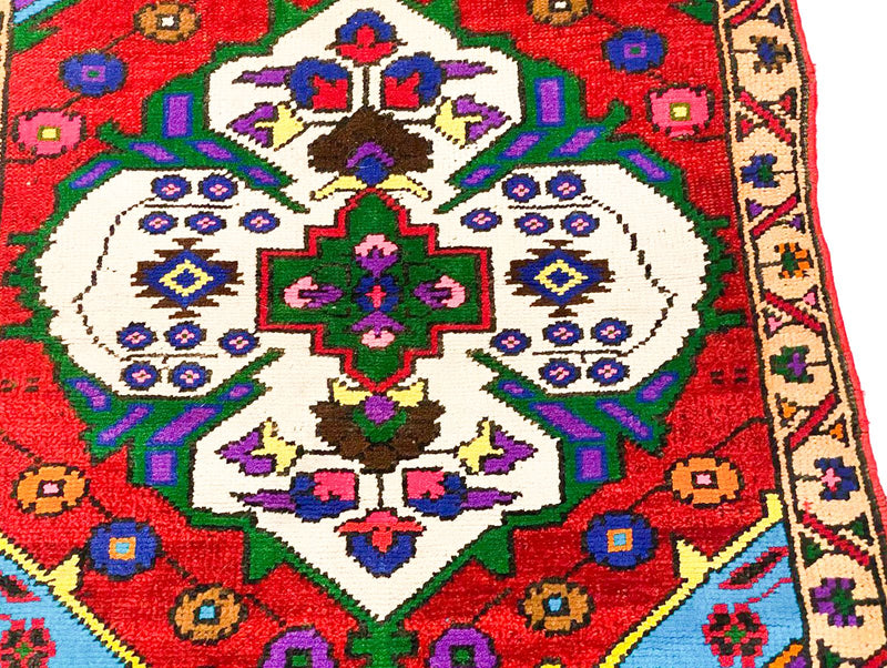 3x12 Multicolor Turkish Tribal Runner