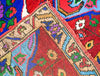 Vintage,Handmade 3x12, Multicolor Anatolian Turkish Tribal Distressed Area Runner