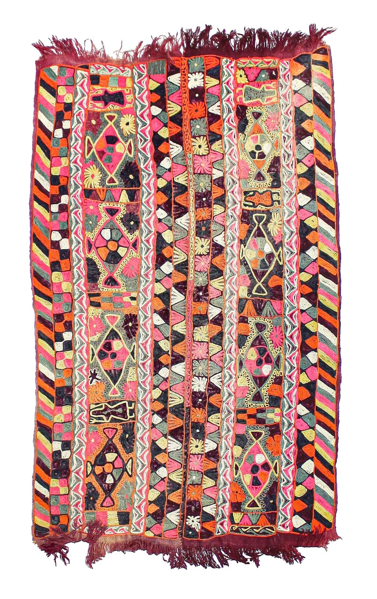 5x7  Handmade Vintage Anatolian Handmade Tribal Rug Kilim