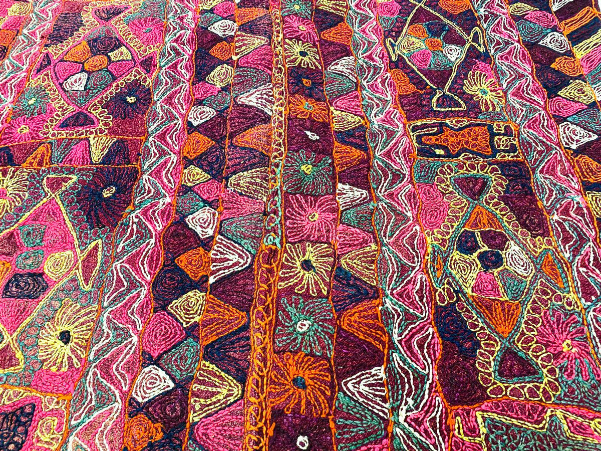 5x7  Handmade Vintage Anatolian Handmade Tribal Rug Kilim