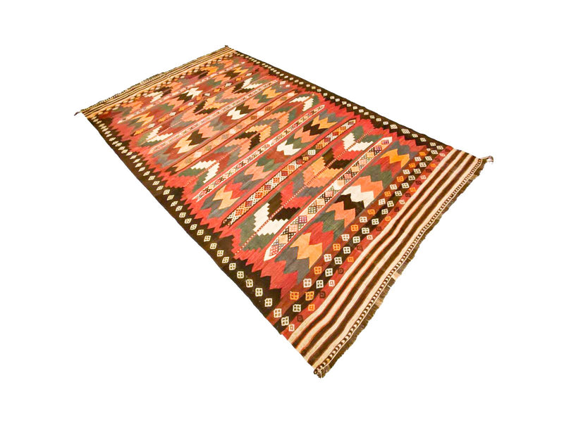 7x11  Handmade Vintage Anatolian Handmade Tribal Rug Kilim