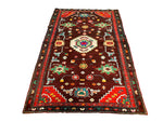 5x7 Red and Brown Anatolian Tribal Rug