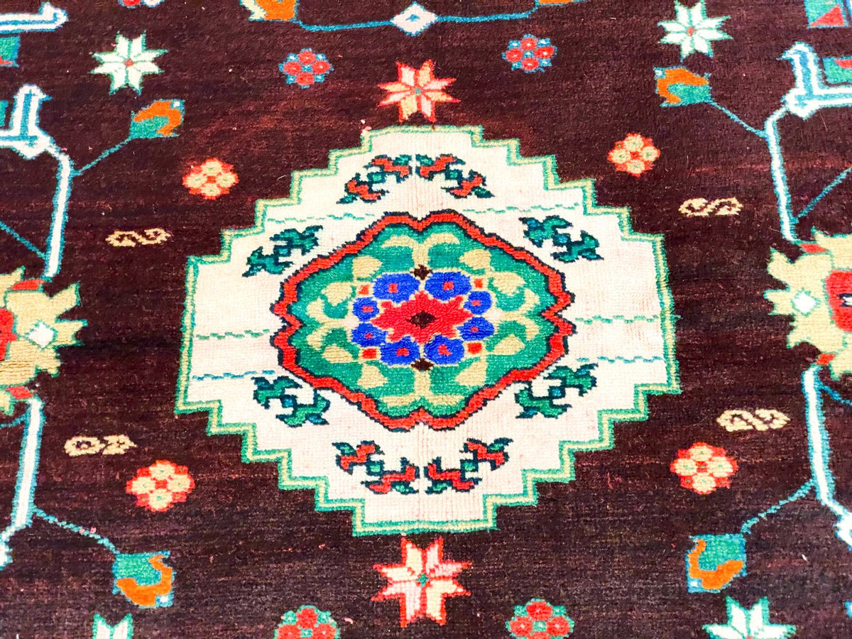 5x7 Red and Brown Anatolian Tribal Rug
