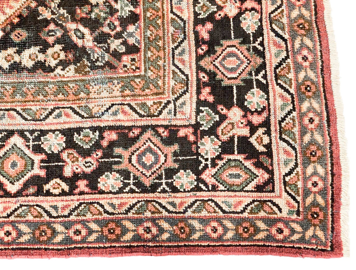 Vintage Handmade 10x13 Red and Brown Anatolian Turkish Oushak Distressed Area Rug
