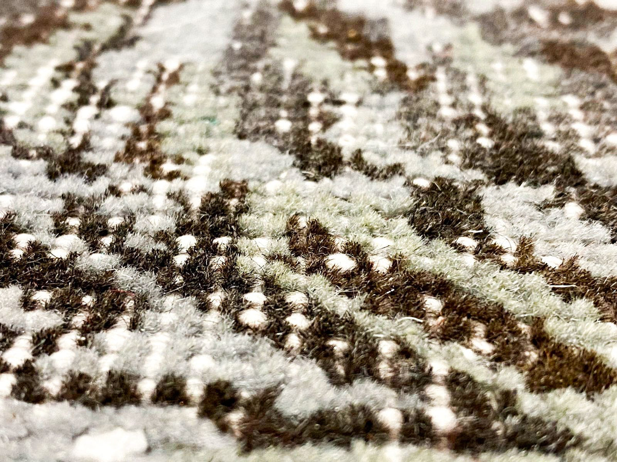 6x9 Gray and Brown Turkish Overdyed Rug