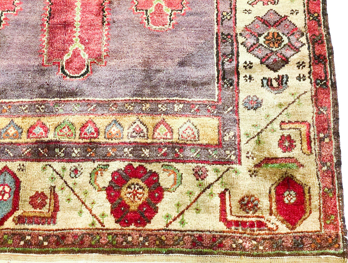 5x9 Red and Gold Anatolian Turkish Tribal Rug