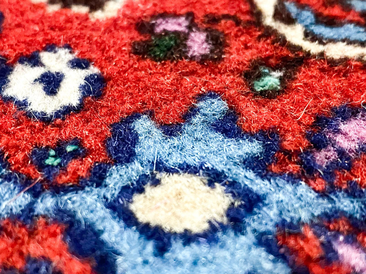 7x10 Red and Ivory Turkish Oushak Rug