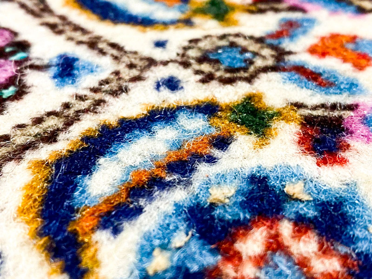 7x10 Red and Ivory Turkish Oushak Rug
