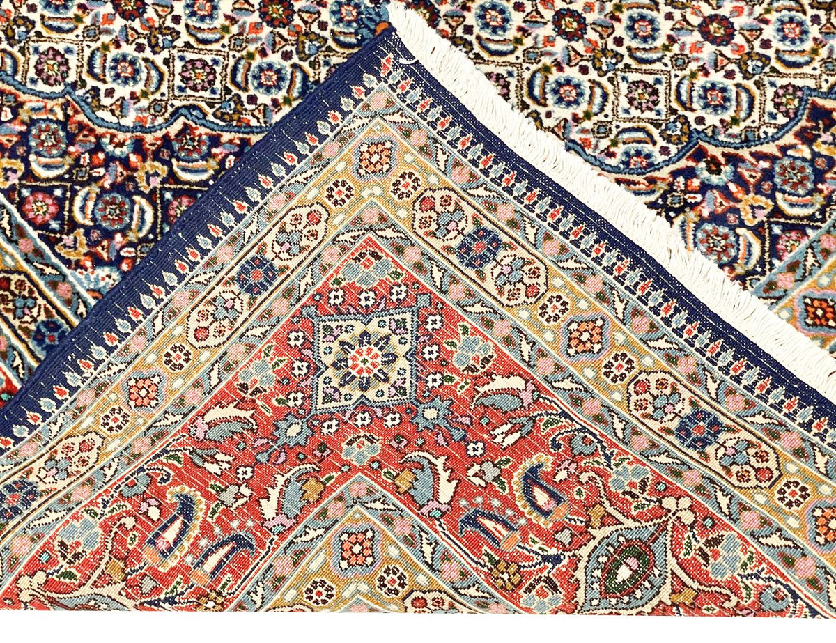7x10 Red and Ivory Turkish Oushak Rug