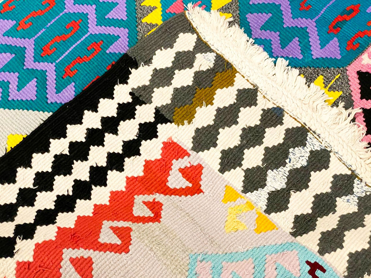 7x11 Multicolor Turkish Tribal Rug