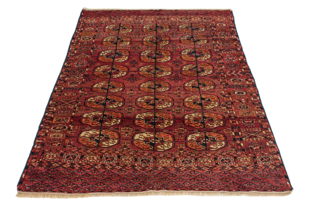 4x6 Red and Navy Kazak Tribal Rug