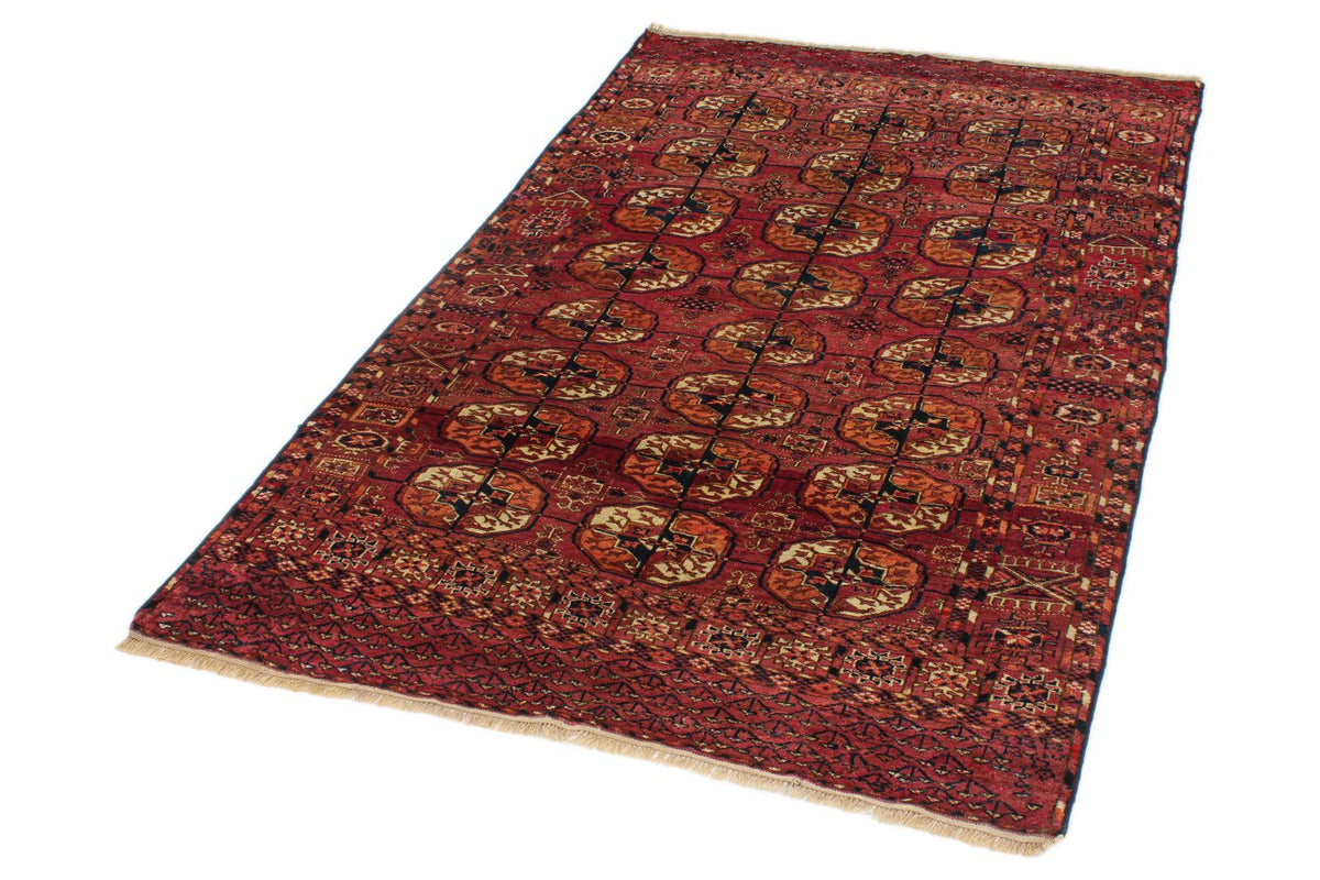 4x6 Red and Navy Kazak Tribal Rug
