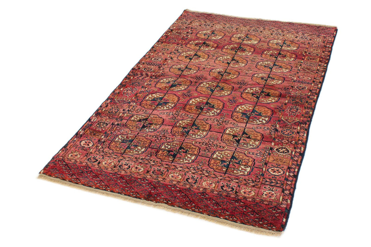 4x6 Red and Navy Kazak Tribal Rug
