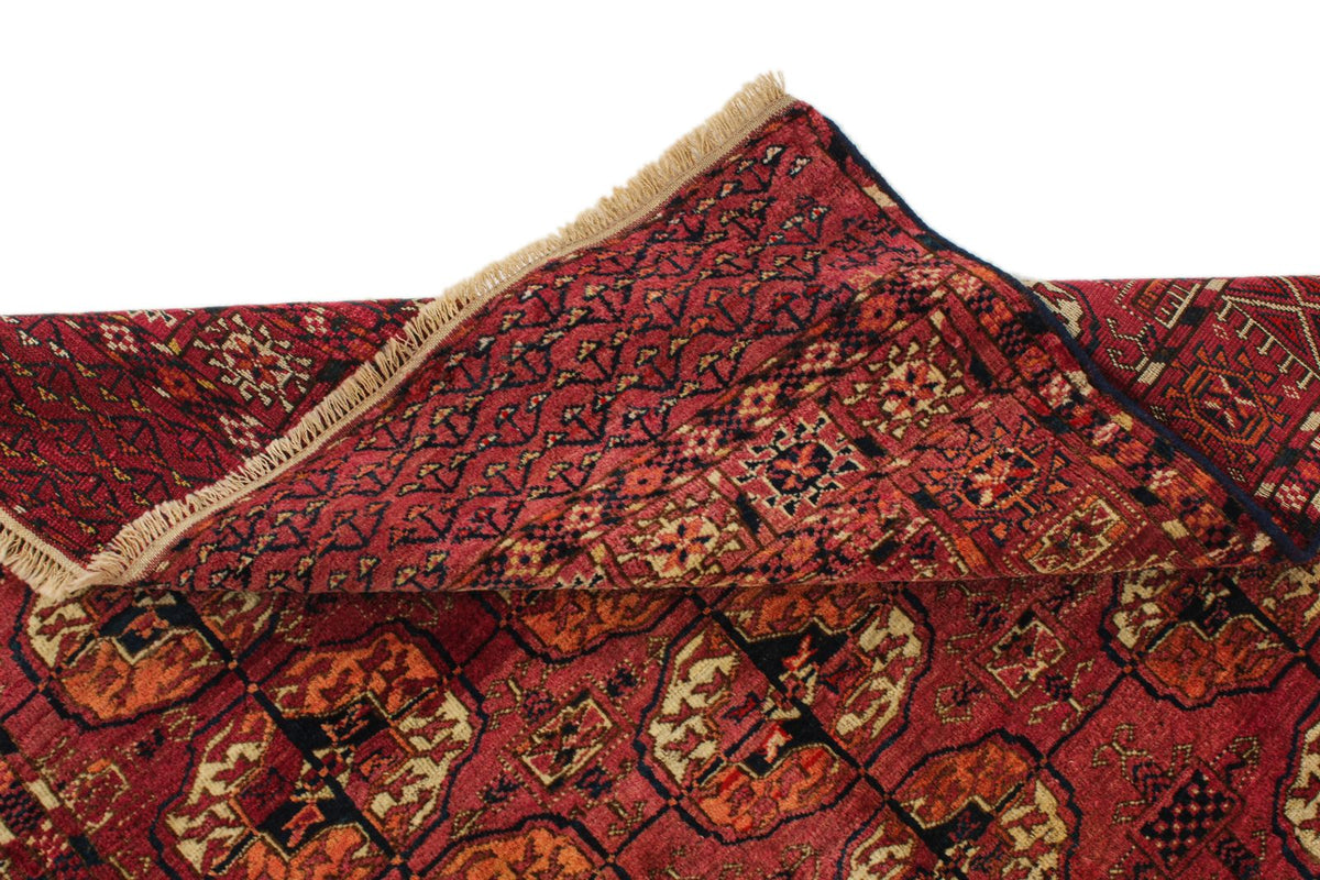 4x6 Red and Navy Kazak Tribal Rug