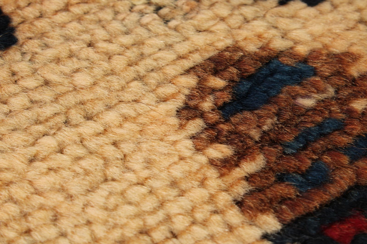 3x11 Ivory and Brown Anatolian Turkish Tribal Runner