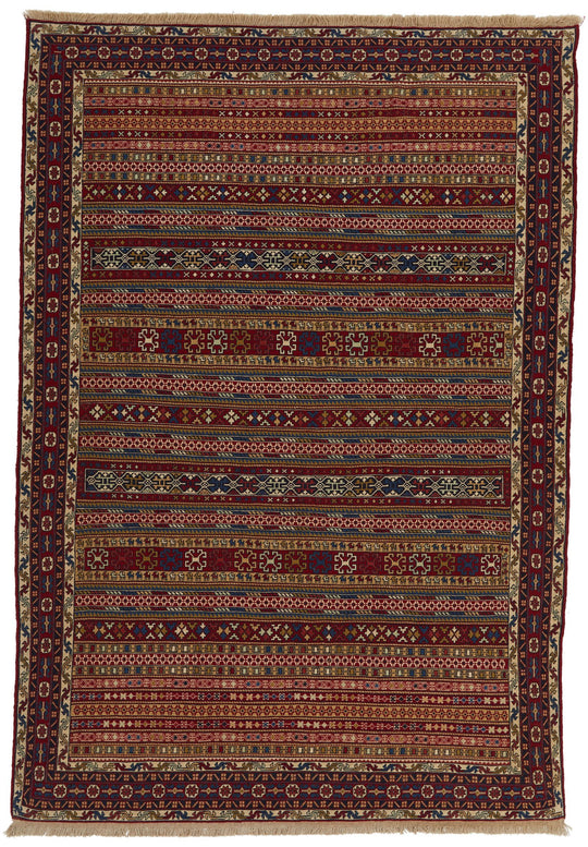 7x10 Multicolor Turkish Patchwork Rug