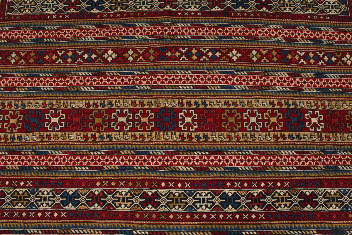 7x10 Multicolor Turkish Patchwork Rug