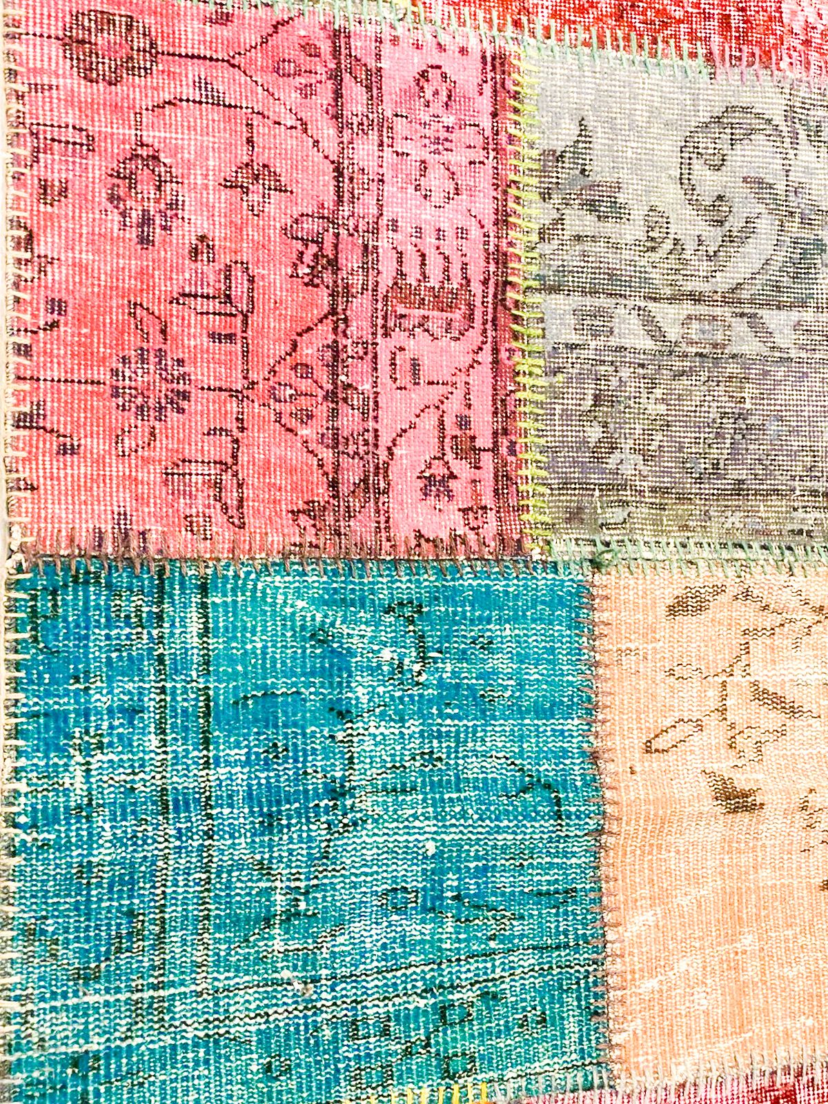 5x8 Handmade Patchwork Vintage Anatolian Handmade Tribal Rug Kilim