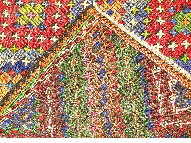 6x11 Handmade Vintage Anatolian Handmade Tribal Rug Kilim